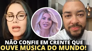 Ton Carfi diz que não vê problema em ouvir música secular/ Sarah Sheeva alerta sobre perigo