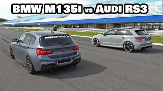 BMW M135i TTE550 vs Audi RS3 Sportback DRAG RACE!