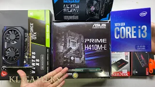 intel Core i3 10100 ASUS PRIME H410M-E GT640 Silverstone RGB Gaming PC Build