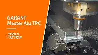 End mill TPC with more chip separators from the GARANT Master Alu family in action!