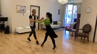 Rumba Walk Technique Basic Step - ballroom dance lessons in Los Angeles with Oleg Astakhov  #shorts