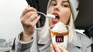 (ASMR) Mcdonalds ICE CREAM | McSundae DeluXe MUKBANG