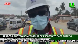 Pokuase Amasaman Road Construction: Traders, Trotro Drivers Must Be Ejected To Ease Traffic