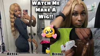 Watch Me Make My Own Wig || Using Blonde AliPearl Hair!! 😅