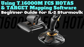 Using Thrustmaster T.16000M FCS HOTAS & TARGET Software for IL-2 Beginner Guide
