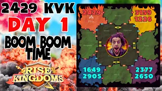 Kingdom 2429 l KVK Day 1 l ROK & CHILL l BOOM BOOM TIME