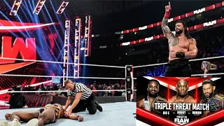 Roman Reigns vs Bobby Lashley vs Big E (Full Match Part 2), RAW Sept 20 2021