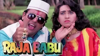 Govinda confess his love to Karishma Kapoor | Shakti Kapoor | 4K Video | Part 4 - Raja Babu