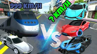 Bullet Train vs Cars | New Car Hyundai | 3d driving class