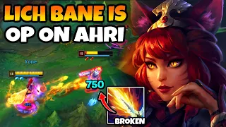 This NEW Ahri Build makes her BROKEN (Lich Bane does so much damage)