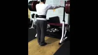 Jim Rego 345 back squat x2 on 1/2/12