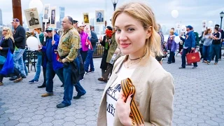 Smile sketching - Victory Day Parade in New York. Акция "Бессмертный Полк" в Нью Йорке 2017