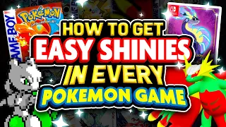 How to Get Shiny Pokemon in EVERY POKEMON GAME!