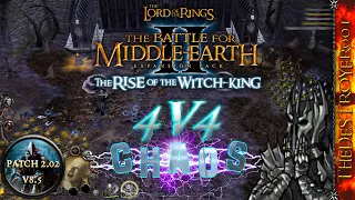 Rogash Leaps Into Madness | CHAOS 4V4 | LotR BFME2 RotWK 2.02