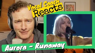 Vocal Coach REACTS - Aurora 'Runaway' (LIVE)