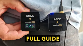 RØDE Wireless GO 2 Dual & Single - COMPLETE Tutorial - EVERY Setting Explained