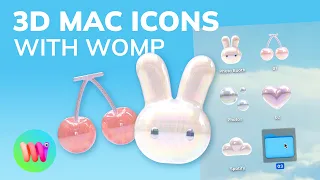 Easy 3D Mac Icons with Womp!