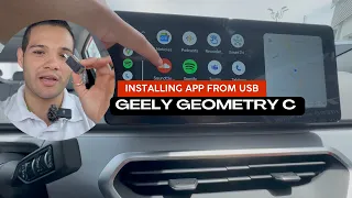 How to install / instalar  Apple CarPlay and Android Auto |  Geely Geometry C