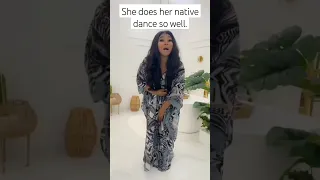 Nollywood actress Rachel Okonkwo displays her cultural dance steps