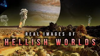 Real Images of the Most Volcanic Planets and Moons Ever Discovered in the Solar System (4K UHD)