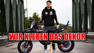 HOW TO : DEKOR KLEBEN  | KTM 450 EXC REBUILD | FOLGE 08