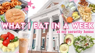 What I Eat In A Week At My Sorority House | Pi Beta Phi | The University of Alabama