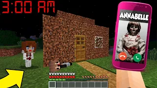 QUIEN LLAMO A BEBE NOOBSI A LAS 3 AM ¿ANNABELLE?😱😭 - MINECRAFT TROLL + ROLEPLAY