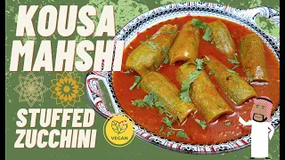 How To Make Kousa Mahshi | Stuffed Zucchini | Middle Eastern Recipes | Vegan