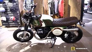2018 Moto Guzzi V7 III South Garage Custom Bike - Walkaround - 2017 EICMA Milan