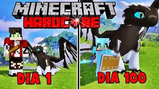 SOBREVIVI 100 Dias em UM MUNDO DE DRAGÕES no Minecraft Hardcore - O FILME #2