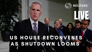 LIVE: House of Representatives reconvenes ahead of possible shutdown