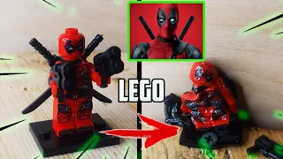How Plastic Lego minifigures - Deadpool Melt in Heat