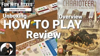 Charioteer Race for Glory in Ancient Rome Board Game Unboxing Overview How to Play Review GMT Games