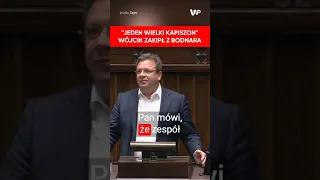 "Jeden wielki kapiszon". Wójcik kpił z Bodnara