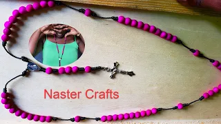 How To Make a Rosary with Beads and String @NasterCrafts