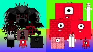 (V3) UncannyNLVD Band (1-10-100-1K-10K-100K-1M) Vs Numberblocks Band [ Boyband vs Girlband ]