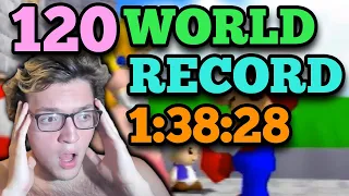 [OLD WR] Super Mario 64 120 Star Speedrun in 1:38:28