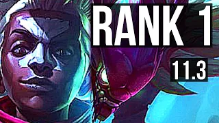 EKKO vs KHA'ZIX (JUNGLE) | Rank 1, Rank 1 Ekko, Legendary, 15/3/7 | TR Challenger | v11.3