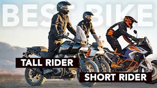 The BEST Motorcycles for Taller Riders and Shorter Riders