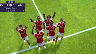 Saka Goal For Arsenal in Pes mobile -PesMobile