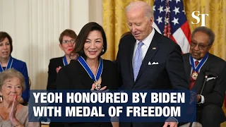 Malaysia's Michelle Yeoh among 19 honoured by Biden with Presidential Medal of Freedom