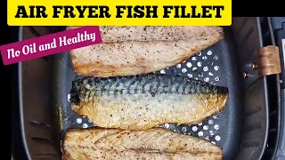 TASTY LEMONY AIR FRYER MACKEREL FISH FILLET RECIPE..+  (HOW TO FILLET A WhOLE MACKEREL FISH AT HOME)