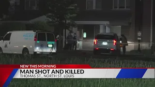 Man shot and killed, another hospitalized in north St. Louis shootings