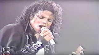 Dj Proper dancing onstage with Michael Jackson Bad Tour Nov 9 1988 Irvine Meadows Amphitheater