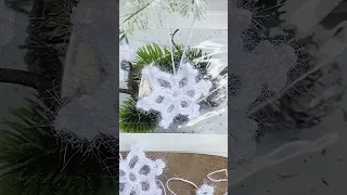 СНЕЖИНКА ❄ за 5 минут / crochet snowflakes / Вязаная снежинка крючком