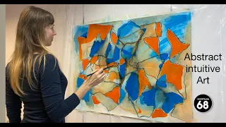 Abstrakte Acrylmalerei. Tipps und Tricks für Anfänger. Tutorial. Intuitive art.