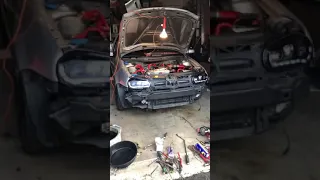 mk4 GTI 1.8T first start after ko4 turbo upgrade