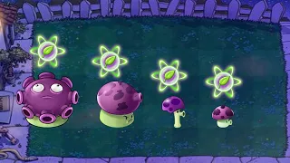 Gloom-shroom + Scaredy-shroom + Fume-shroom vs All Zombies | Plants vs Zombies Hack