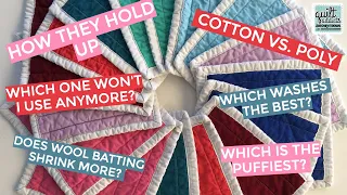 Quilters Dream Batting Wash & Wear Test!