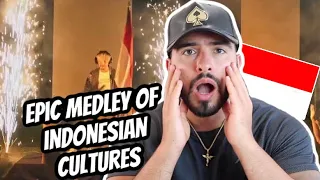 🇮🇩 Epic Medley Of Indonesian Cultures By Alffy Rev (BRITISH REACTION)